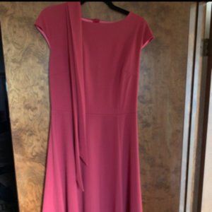 Women Casual Swing Tea Dress Mauve